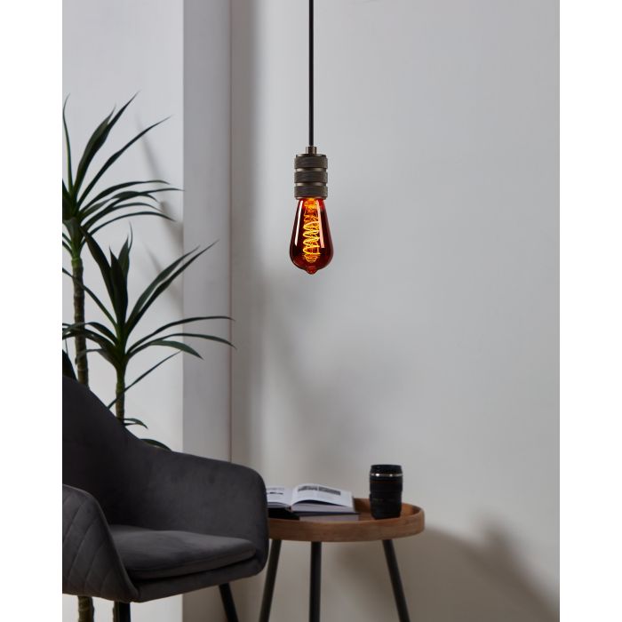 4W E27 LED ST64 Globe Copper Transparent