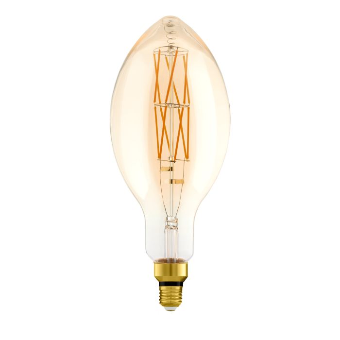 8W E27 LED E140 Globe Amber