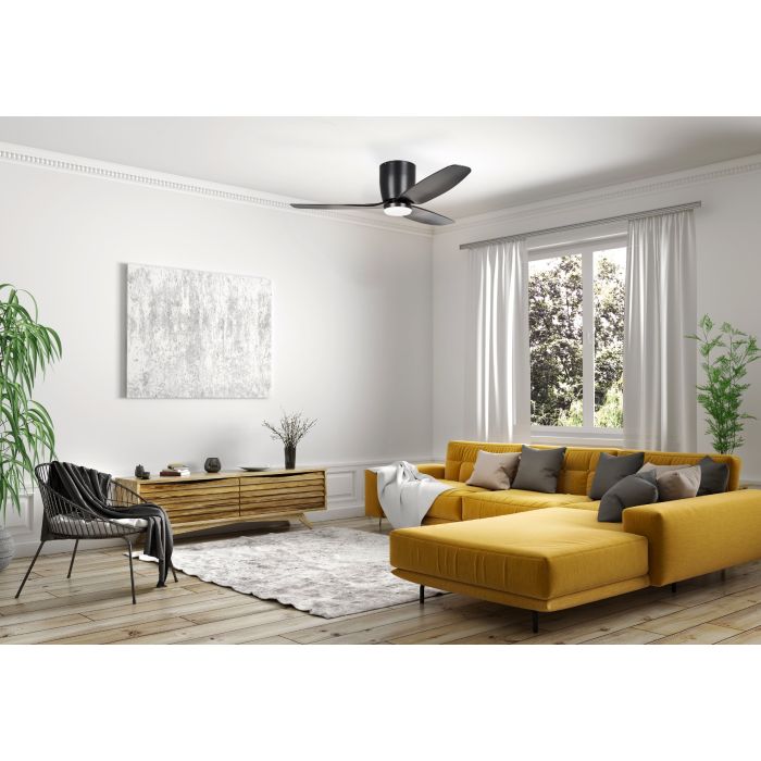 SEACLIFF 44 DC hugger ceiling fan with LED light