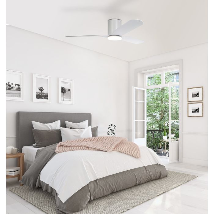 ILUKA 52 DC hugger ceiling fan with LED light