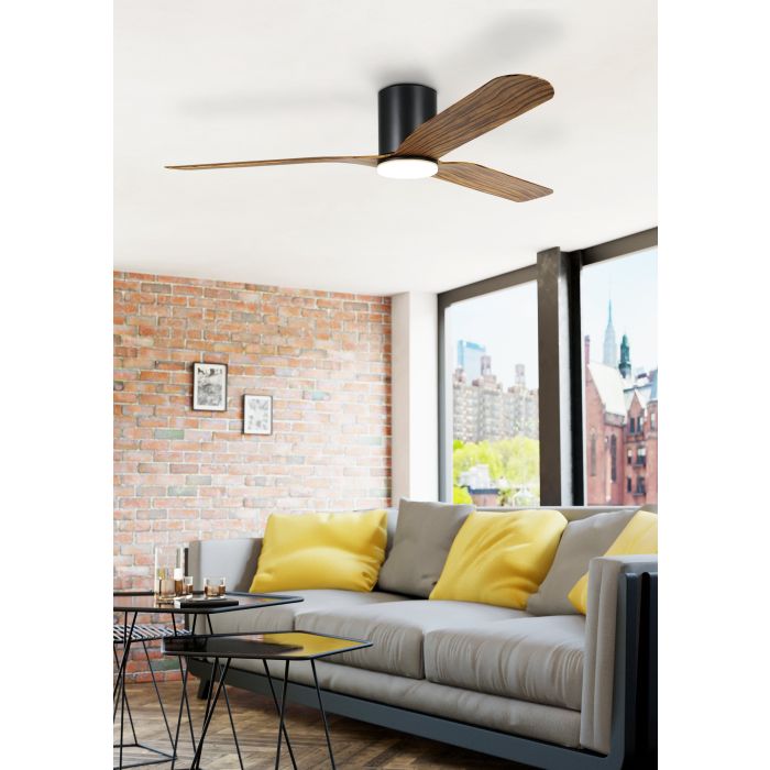 ILUKA 60 DC Hugger Ceiling Fan with LED Light