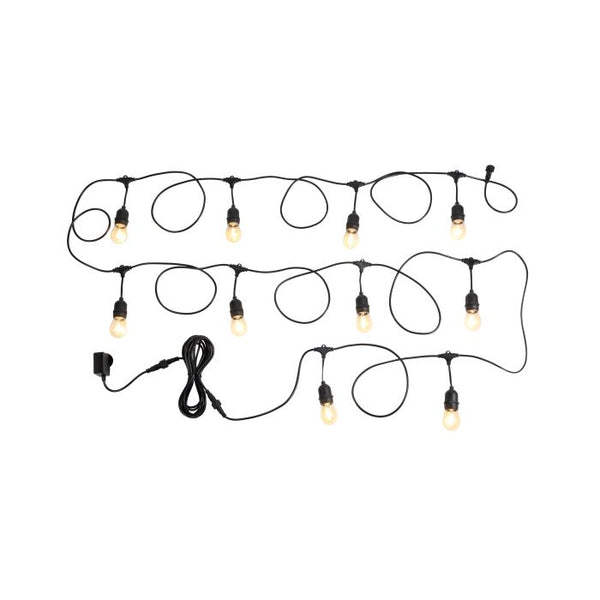 FESTOON 10 light LED kit black & warm white