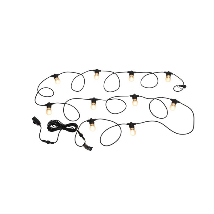 FESTOON 10 light LED kit black & warm white