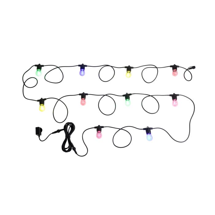 FESTOON 10 Light LED Kit Black & Multi Colour
