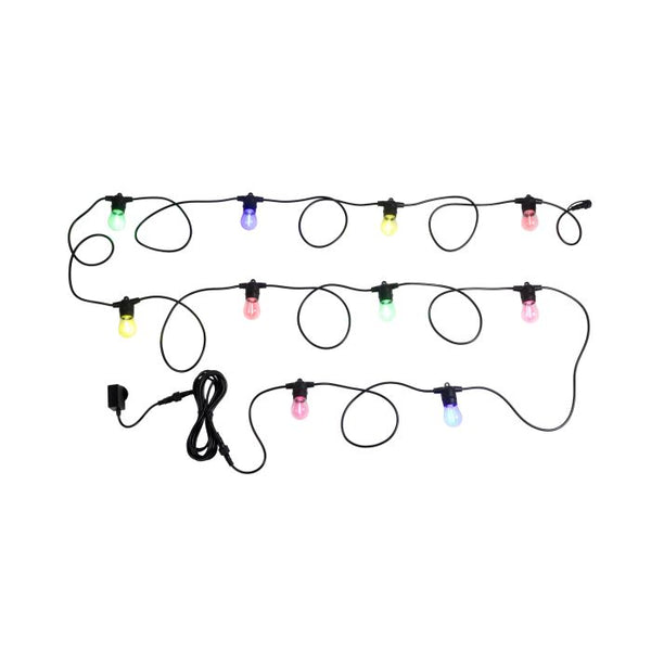FESTOON 10 Light LED Kit Black & Multi Colour