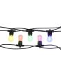 FESTOON 10 Light LED Kit Black & Multi Colour