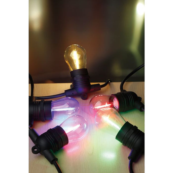 FESTOON 10 Light LED Kit Black & Multi Colour