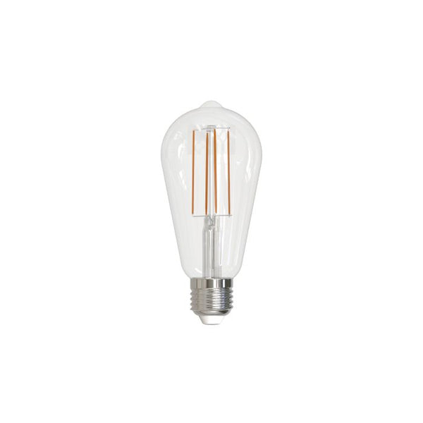 5W Warm White LED ST64 Globe Clear Bulbs 