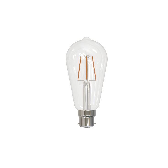 5W Warm White LED ST64 Globe Clear Bulbs 