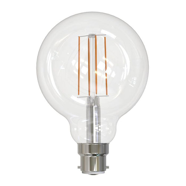 5W Warm White LED G95 Globe Clear Bulbs