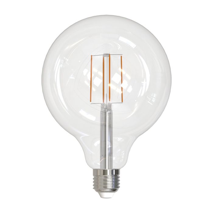 5W Warm White LED G125 Globe Clear Bulbs