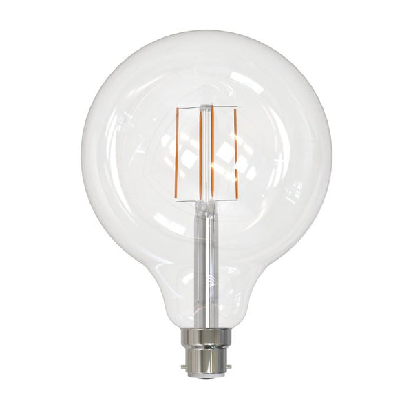 5W Warm White LED G125 Globe Clear Bulbs