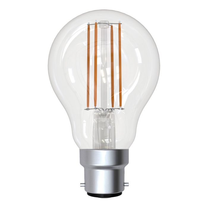 9W B22 White LED A60 Globe Bulbs