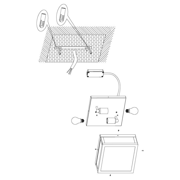 ALAMONTE 1 wall/ceiling light