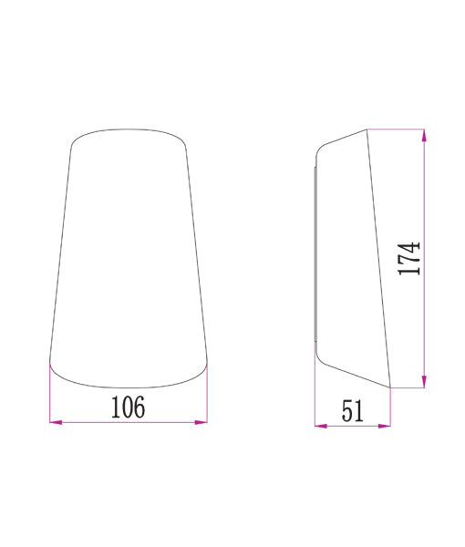 BES : Surface Mounted Up/Down Wall LED Lights