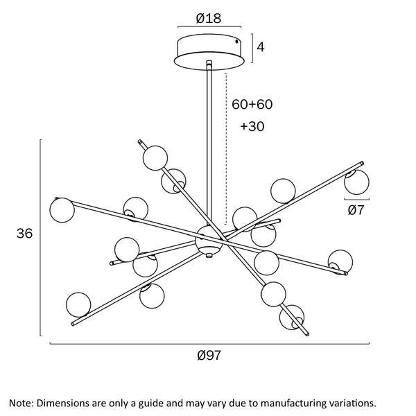 CAPTIVA 16 LIGHT PENDANT
