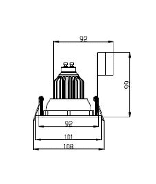 GU10 Gimbal Round Downlight Fittings