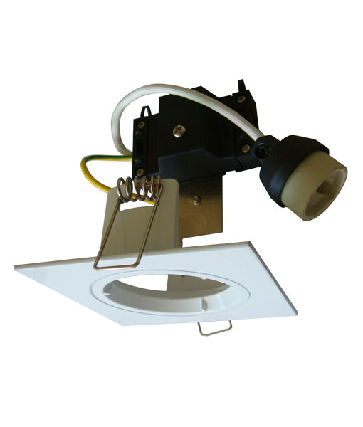 GU10 Fixed Square Downlight Fittings 