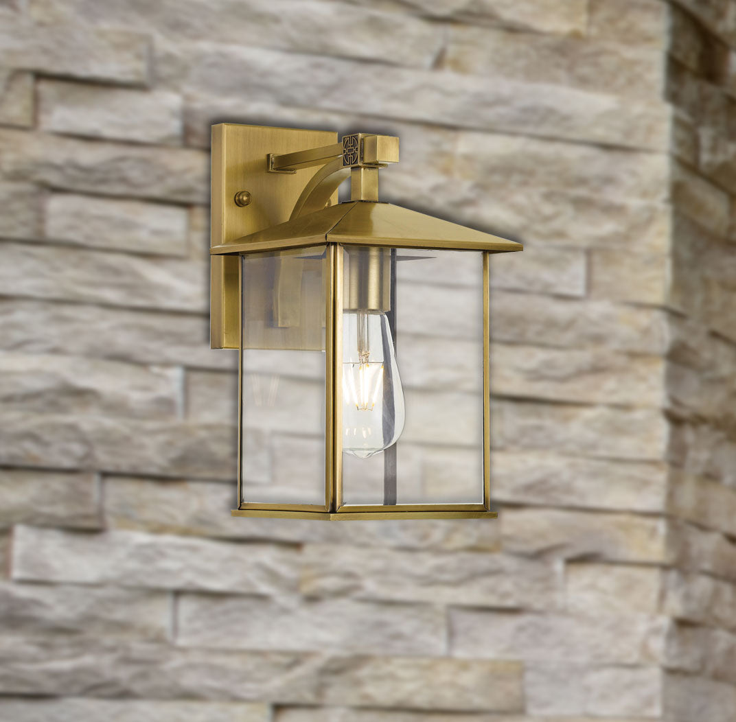 COBY 15 SOLID BRASS EXTERIOR WALL LIGHT
