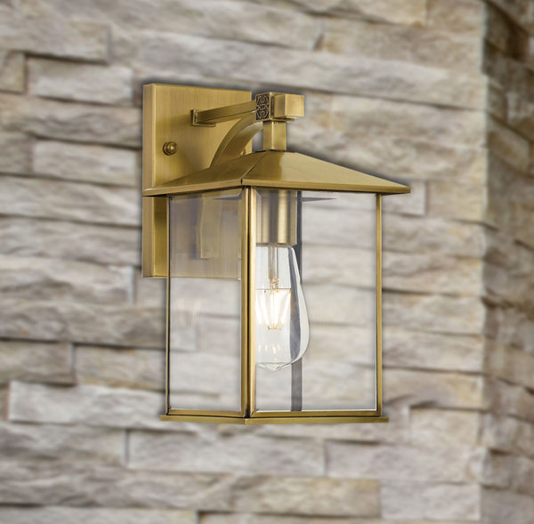 COBY 18 SOLID BRASS EXTERIOR WALL LIGHT