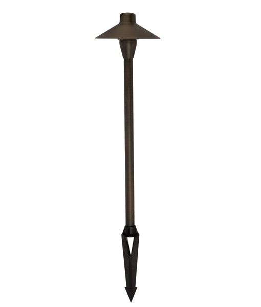 COOLIE: Exterior Coolie Rustic Brass / Matte Black Spike Lights IP54 Exterior spike light