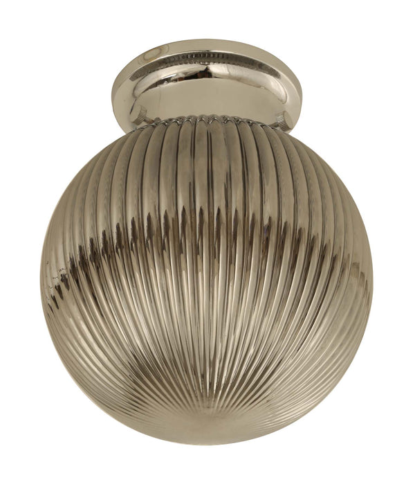 D.I.Y. Batten Fix Ceiling Lights - Large Spherical Ribbed Shape Fixtures