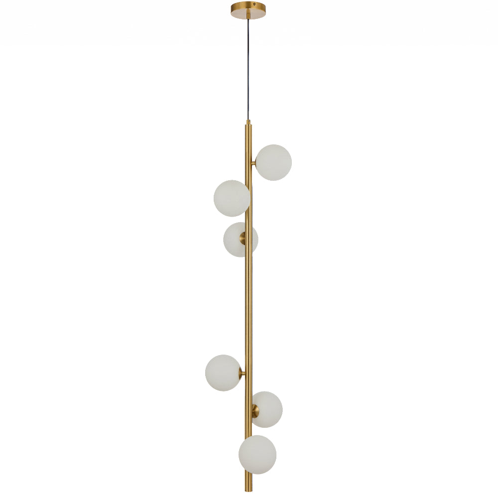 ELSON 6 LIGHT PENDANT ANTIQUE GOLD
