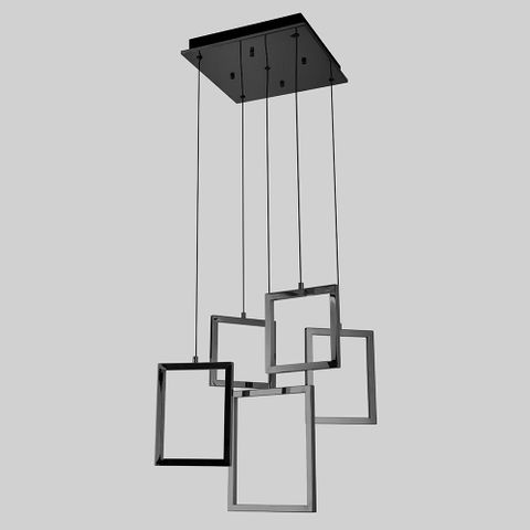 Dahli 13 Light Pendant - Black-3K