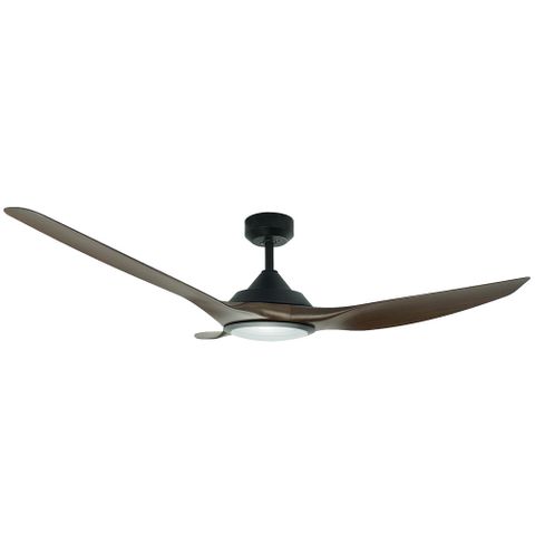 Raven 52 DC Ceiling Fan - Walnut