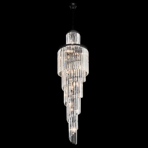Chanel-S-BK Spiral Chandelier