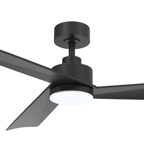 Bronte 52 DC Ceiling Fan - Black with Light