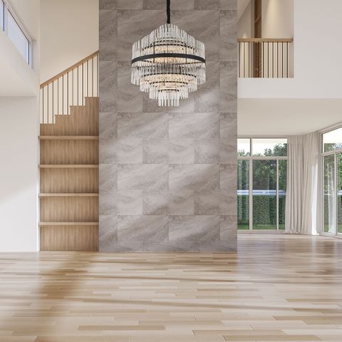 Chloe Glass Pendant - 600mm - BLK