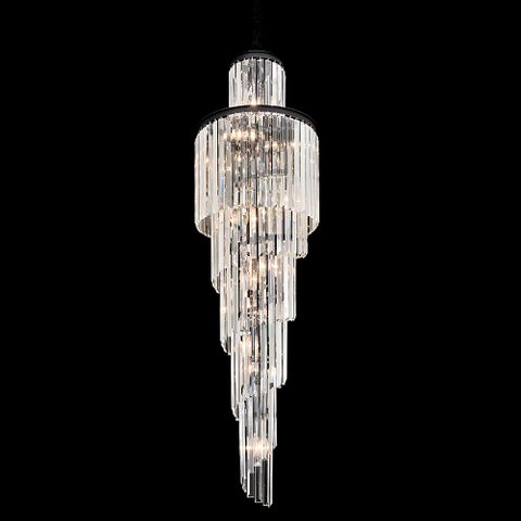 Chanel-S-BK Spiral Chandelier