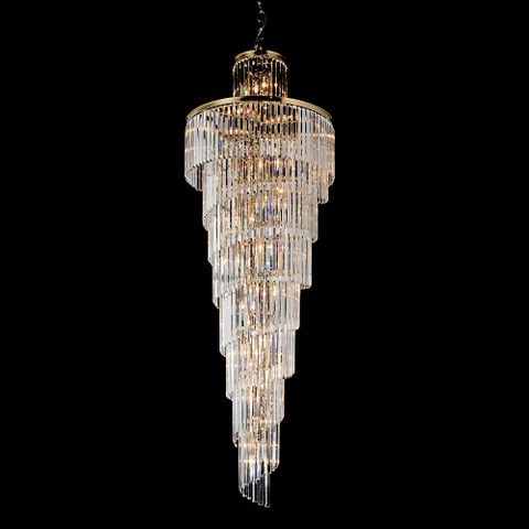 Chanel-L-GD Spiral Chandelier