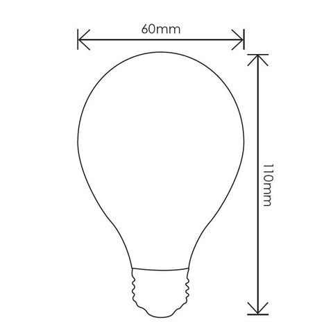 A60 6w LED Filament Lamp - E27 - 4500K