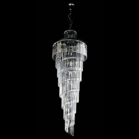 Chanel-L-BK Spiral Chandelier