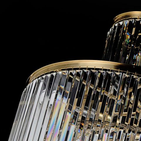 Chanel-L-GD Spiral Chandelier