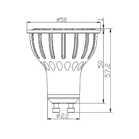 Pluto P10 10w LED Lamp - GU10 - 6000K