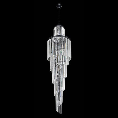 Chanel-S-BK Spiral Chandelier