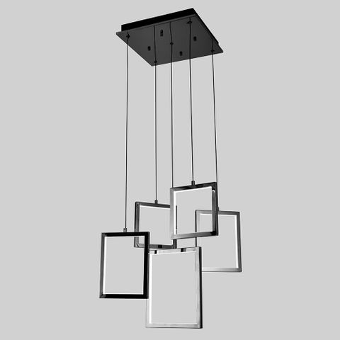 Dahli 5 Light LED Pendant - Black-5K