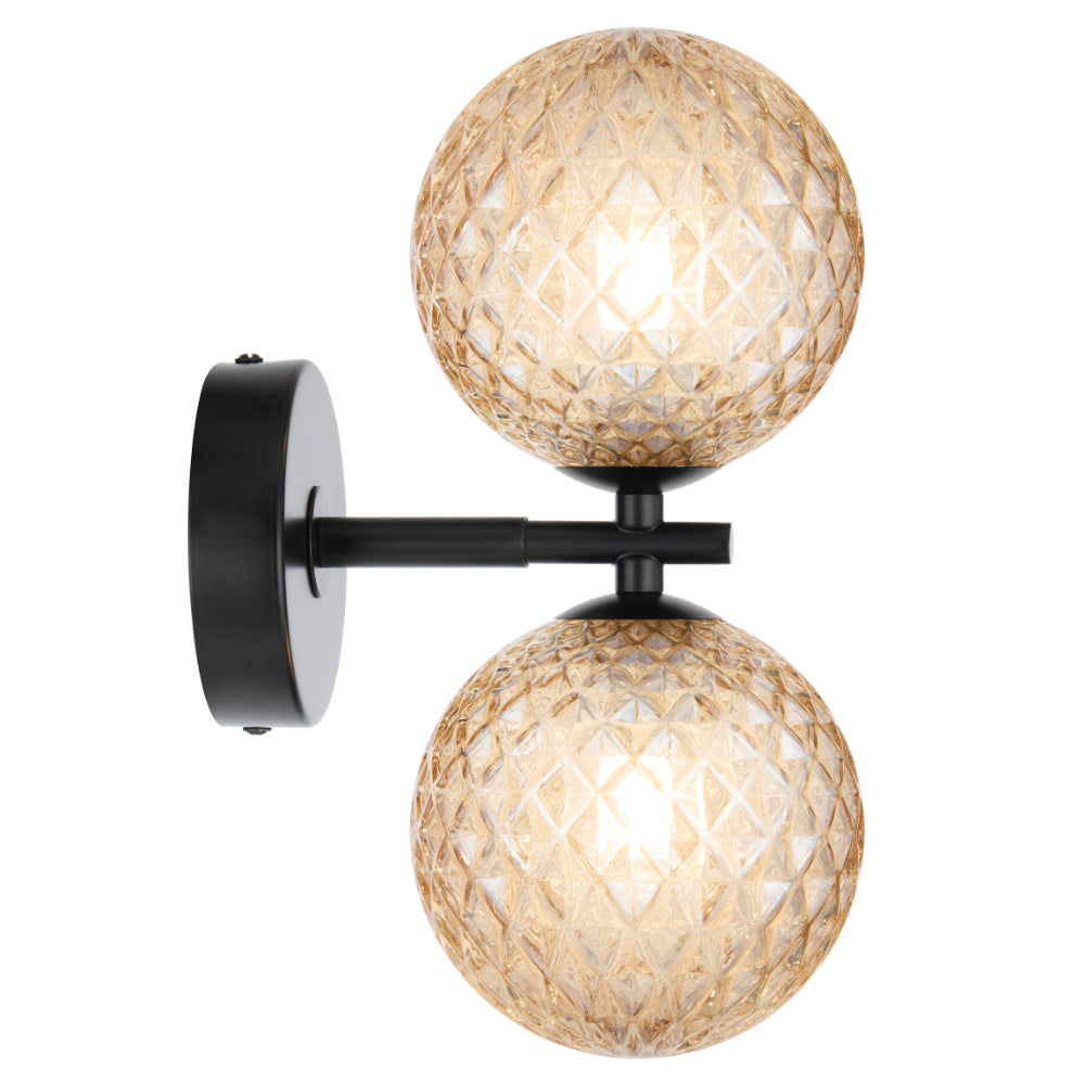 FELTON 2 LIGHT WALL LIGHT ANTIQUE GOLD