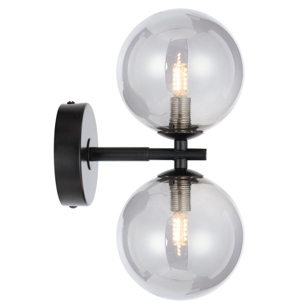 FELTON 2 LIGHT WALL LIGHT ANTIQUE GOLD