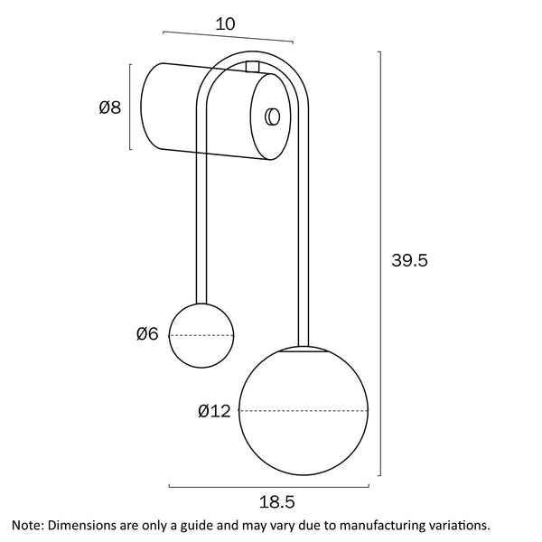 FELTON ARM WALL LIGHT ANTIQUE GOLD
