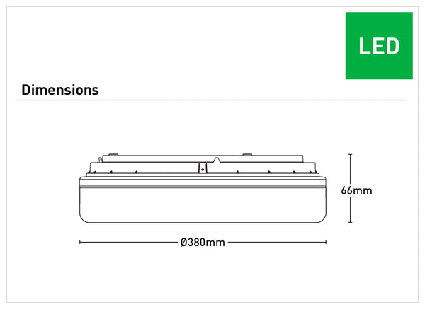 Franklin II 24W LED Ceiling Light With Adjustable CCT