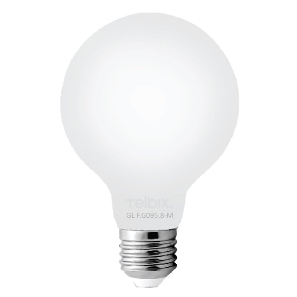 E27 G95 8W LED GLOBE MILK DIM