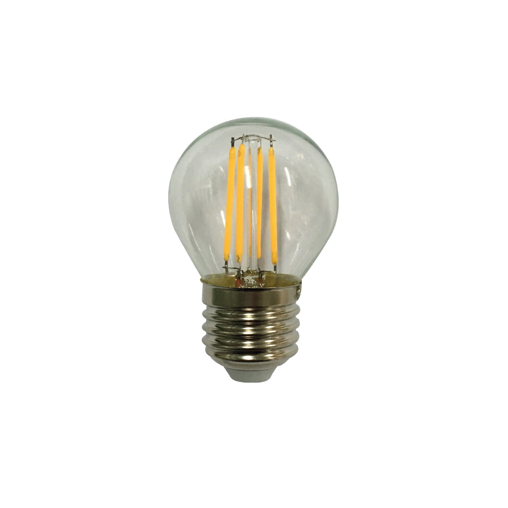 E27 G45 4W LED FANCY ROUND GLOBE CLEAR DIM