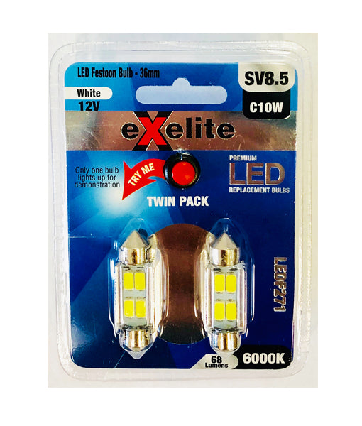 Exelite LED Festoon Auto Globes