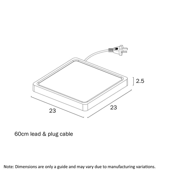 Lunos 23cm Square Oyster