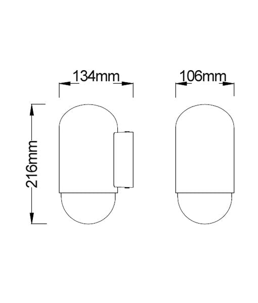 MAGNUM Exterior Surface Mounted Wall Lamps