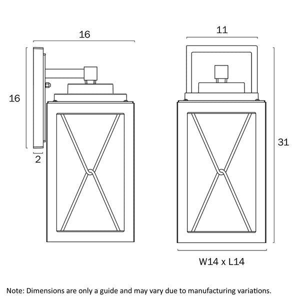 MALLORY 30 EXTERIOR WALL LIGHT